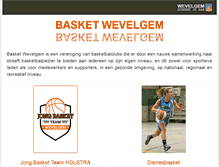 Tablet Screenshot of basketwevelgem.be